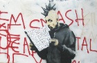 Banksy's ikea punk reading
